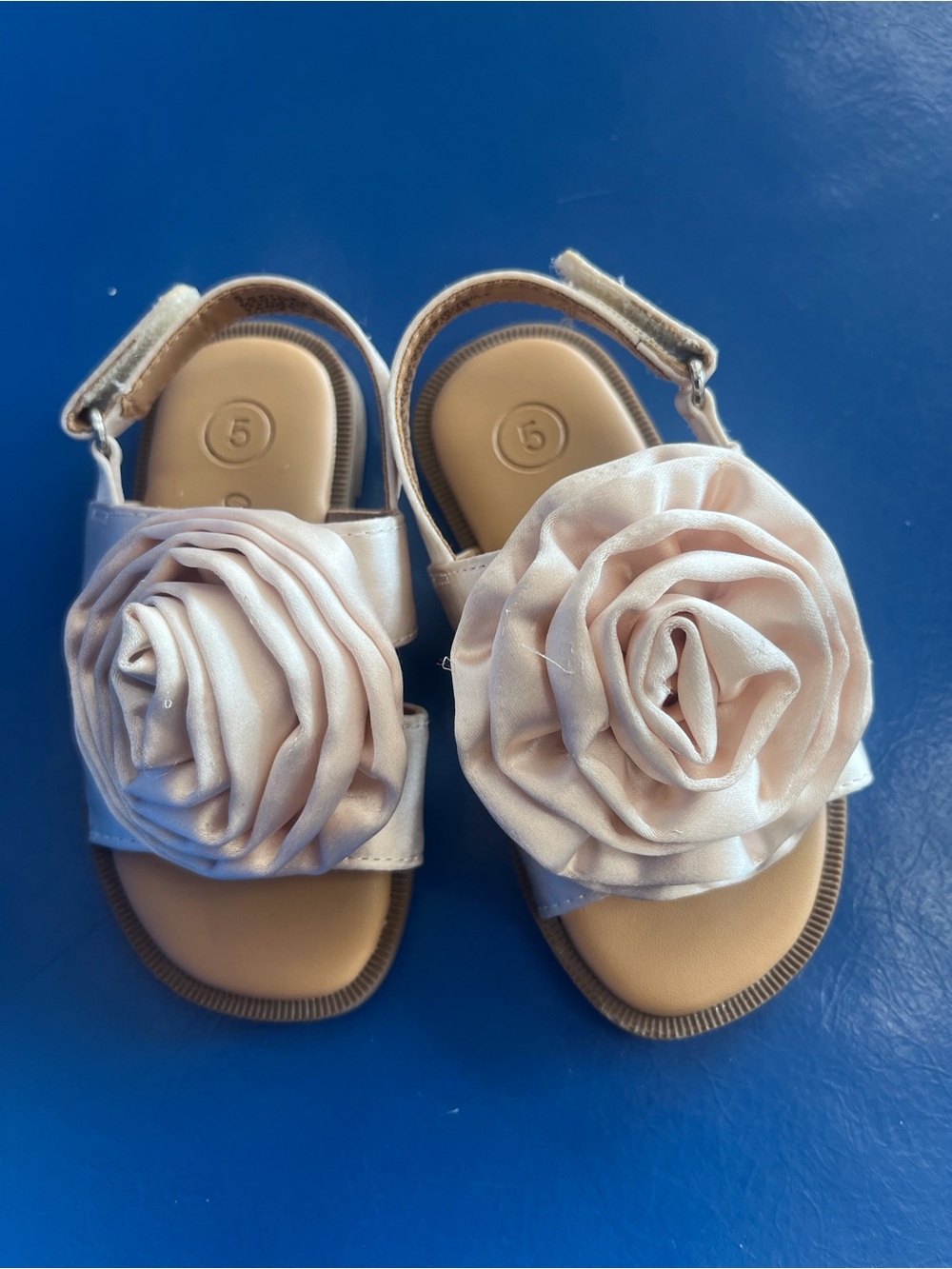 Cat & jack Blush Pink Floral Rose Slide Sandals